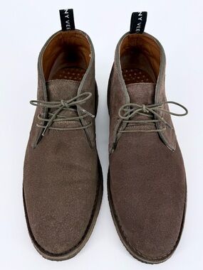 Anthony Veer Boots Brown Suede Chukka 9.5 Leather Handmade